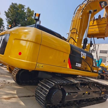 2024 Caterpillar 330D2 L crawler excavator, rear three-quarter view 2024 Caterpillar 330D2 L crawler excavator, rear three-quarter view