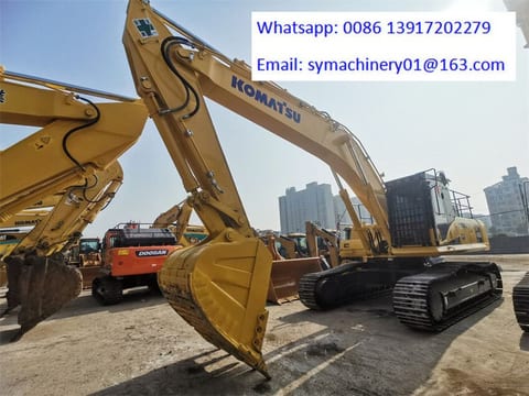 2021 Komatsu PC400 crawler excavator, front three-quarter view 2021 Komatsu PC400 crawler excavator, front three-quarter view