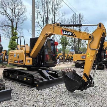 2022 Sany SY75C crawler excavator, side profile view 2022 Sany SY75C crawler excavator, side profile view
