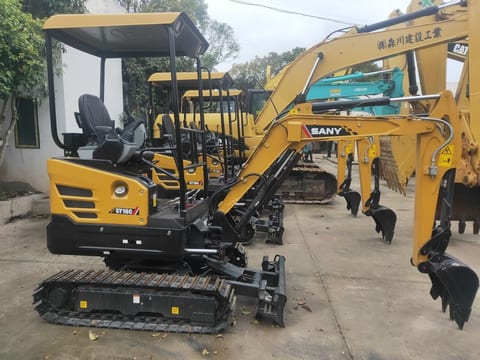 2021 Sany SY16C mini excavator, side profile view 2021 Sany SY16C mini excavator, side profile view