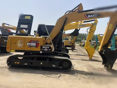2022 Sany SY135C crawler excavator, side view 2022 Sany SY135C crawler excavator, side view