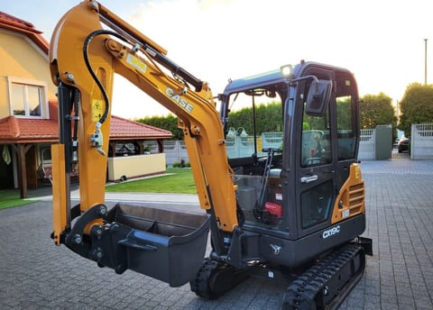 2022 CASE CX19C mini excavator, side view 2022 CASE CX19C mini excavator, side view