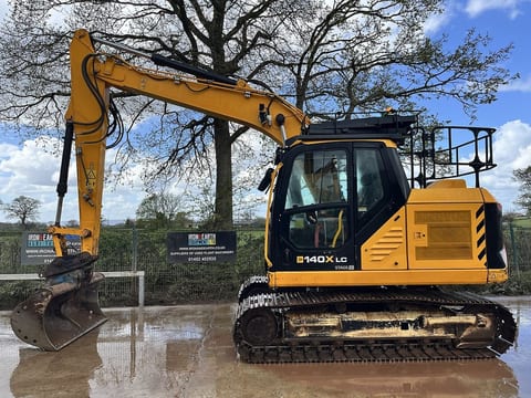2023 JCB 140X LC crawler excavator side view 2023 JCB 140X LC crawler excavator side view