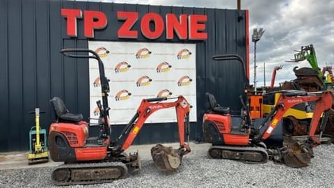 2018 Kubota K008-3 mini excavator, side view 2018 Kubota K008-3 mini excavator, side view