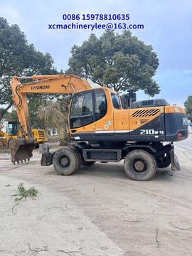2022 Hyundai R210W-9 wheel excavator side view 2022 Hyundai R210W-9 wheel excavator side view