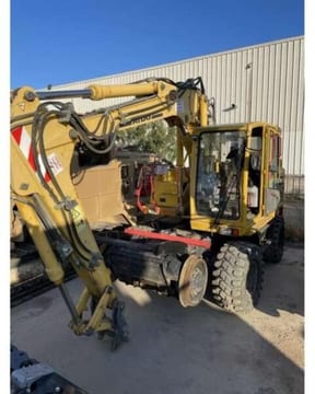 2013 Atlas 1404 ZW wheel excavator, side view 2013 Atlas 1404 ZW wheel excavator, side view
