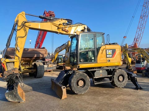 2018 Caterpillar M315F wheel excavator, side profile view 2018 Caterpillar M315F wheel excavator, side profile view