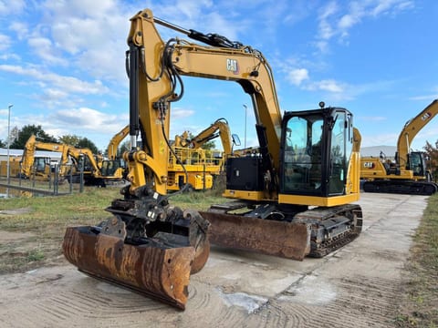 2022 Caterpillar 307.5 crawler excavator, front three-quarter view 2022 Caterpillar 307.5 crawler excavator, front three-quarter view