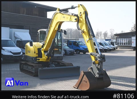 2016 Wacker Neuson ET90 crawler excavator, front three-quarter view 2016 Wacker Neuson ET90 crawler excavator, front three-quarter view