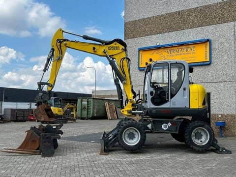 2019 Wacker Neuson EW100 wheel excavator side view 2019 Wacker Neuson EW100 wheel excavator side view
