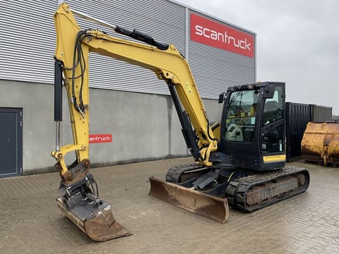 2017 Yanmar VIO80-1A mini excavator, side view 2017 Yanmar VIO80-1A mini excavator, side view