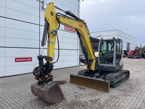 2017 Wacker Neuson EZ80 mini excavator, front three-quarter view 2017 Wacker Neuson EZ80 mini excavator, front three-quarter view