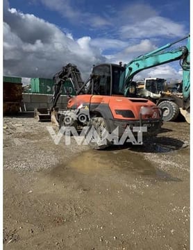 2018 Mecalac 12MTX wheel excavator, side view 2018 Mecalac 12MTX wheel excavator, side view