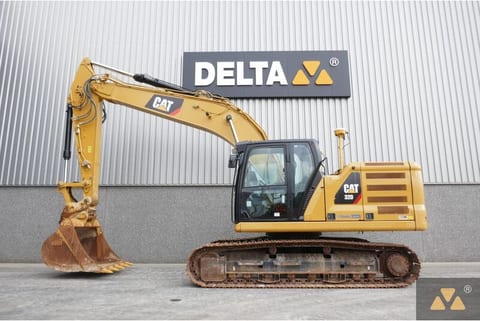 2019 Caterpillar 320-07A crawler excavator, side profile view 2019 Caterpillar 320-07A crawler excavator, side profile view