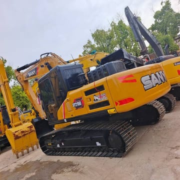 2024 Sany SY215C crawler excavator rear three-quarter view 2024 Sany SY215C crawler excavator rear three-quarter view