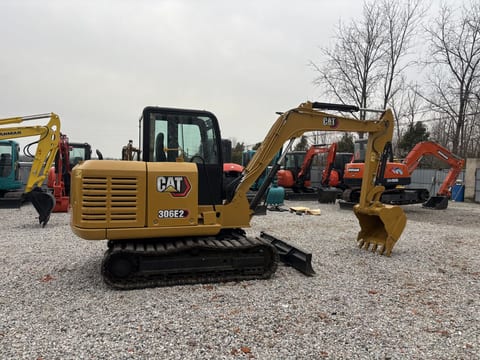 2023 Caterpillar 306E2 mini excavator side view 2023 Caterpillar 306E2 mini excavator side view