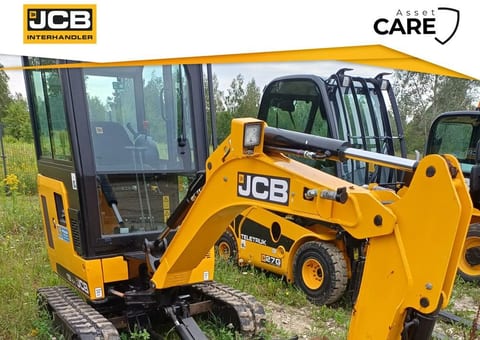 2022 JCB 19C-1 crawler excavator front three-quarter view 2022 JCB 19C-1 crawler excavator front three-quarter view