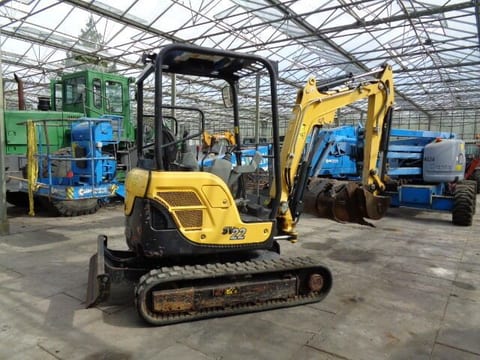 2022 Yanmar SV22 mini excavator, three-quarter view 2022 Yanmar SV22 mini excavator, three-quarter view