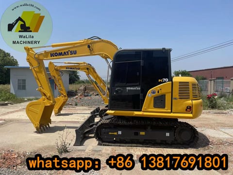2023 Komatsu PC70-8 mini excavator, side profile view 2023 Komatsu PC70-8 mini excavator, side profile view