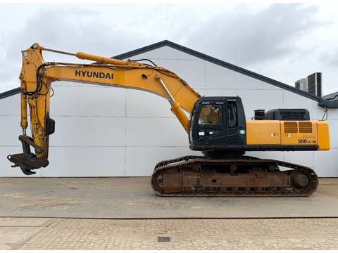 2008 Hyundai R500LC-7A crawler excavator, side profile view 2008 Hyundai R500LC-7A crawler excavator, side profile view