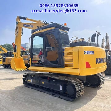 2024 Komatsu PC130 crawler excavator, rear three-quarter view 2024 Komatsu PC130 crawler excavator, rear three-quarter view