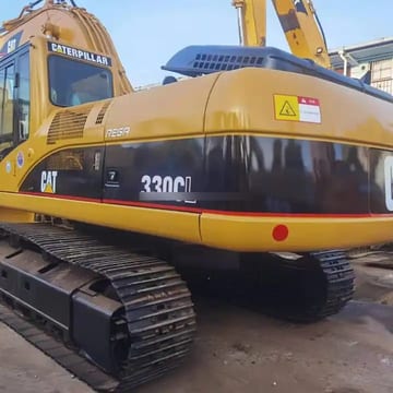 2016 Caterpillar 330C crawler excavator, rear three-quarter view 2016 Caterpillar 330C crawler excavator, rear three-quarter view