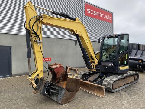 2016 Yanmar VIO80-1A mini excavator, side profile view 2016 Yanmar VIO80-1A mini excavator, side profile view