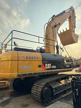 2023 Caterpillar 336D2L crawler excavator, rear three-quarter view 2023 Caterpillar 336D2L crawler excavator, rear three-quarter view