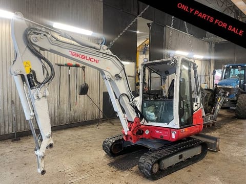 2019 Takeuchi TB240 mini excavator side view 2019 Takeuchi TB240 mini excavator side view