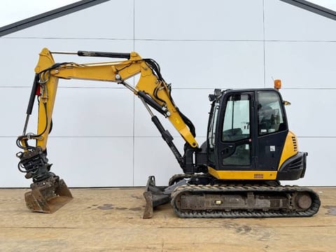 2015 Kubota KX080-4A mini excavator, side view 2015 Kubota KX080-4A mini excavator, side view