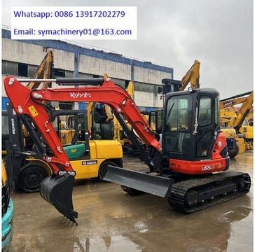 2021 Kubota U55-5 mini excavator, side view 2021 Kubota U55-5 mini excavator, side view