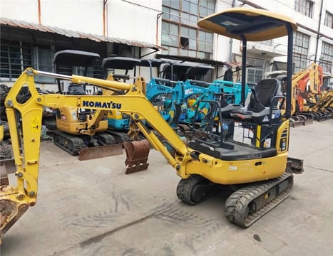 2023 Komatsu PC18MR-3 mini excavator, side view 2023 Komatsu PC18MR-3 mini excavator, side view
