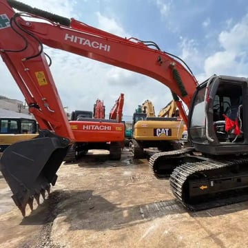2008 Hitachi ZX120 crawler excavator, front three-quarter view 2008 Hitachi ZX120 crawler excavator, front three-quarter view