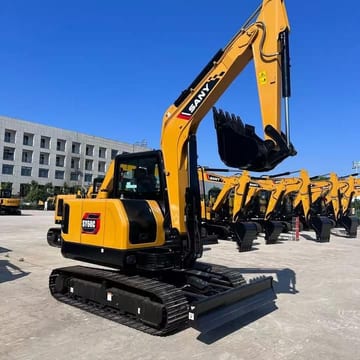 2025 Sany SY60C excavator, front three-quarter view 2025 Sany SY60C excavator, front three-quarter view