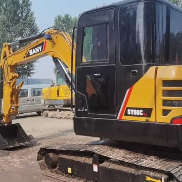 2020 Sany SY60C Pro mini excavator, side profile view 2020 Sany SY60C Pro mini excavator, side profile view