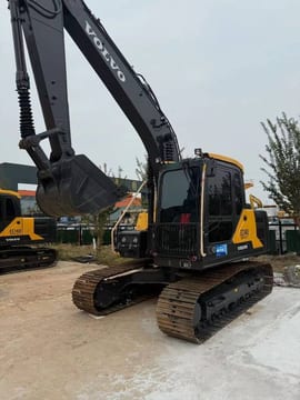 2025 Volvo EC140 crawler excavator, front three-quarter view 2025 Volvo EC140 crawler excavator, front three-quarter view