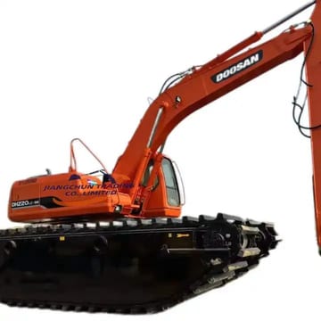 2020 Doosan DH220LC-7 amphibious crawler excavator side view