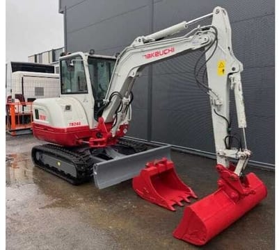 2021 Takeuchi TB240 crawler excavator, side view 2021 Takeuchi TB240 crawler excavator, side view