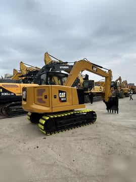 2025 Caterpillar 307.5 crawler excavator, rear three-quarter view 2025 Caterpillar 307.5 crawler excavator, rear three-quarter view