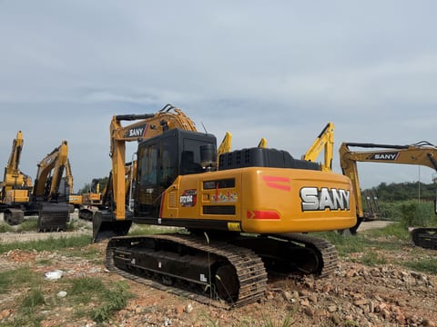2024 Sany SY215C crawler excavator, rear three-quarter view