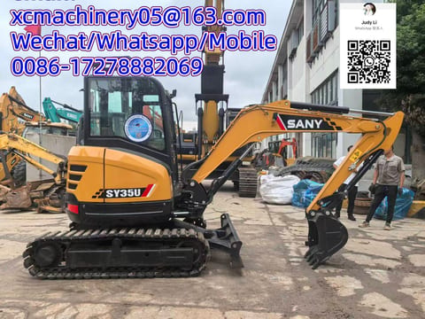 2024 Sany SY35U mini excavator side view 2024 Sany SY35U mini excavator side view