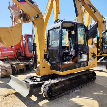 2020 Caterpillar 306E2 crawler excavator, front three-quarter view 2020 Caterpillar 306E2 crawler excavator, front three-quarter view