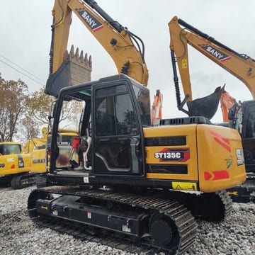 2022 Sany SY135C crawler excavator, side view 2022 Sany SY135C crawler excavator, side view