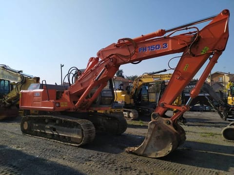 1996 Fiat-Hitachi FH150.3 crawler excavator, side view 1996 Fiat-Hitachi FH150.3 crawler excavator, side view