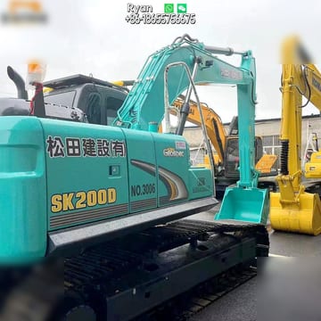 2021 Kobelco SK200D crawler excavator, side view 2021 Kobelco SK200D crawler excavator, side view