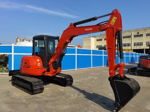 2023 Kubota KX155-5 mini excavator, side view 2023 Kubota KX155-5 mini excavator, side view