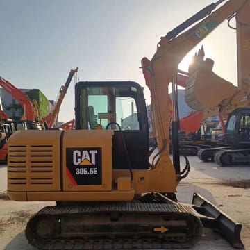 2020 Caterpillar 305.5E mini excavator, side profile view 2020 Caterpillar 305.5E mini excavator, side profile view