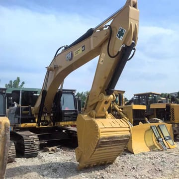 2018 Caterpillar 336D crawler excavator, front three-quarter view 2018 Caterpillar 336D crawler excavator, front three-quarter view