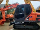 Doosan DX75-9C crawler excavator, side view