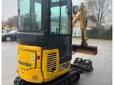 2018 Komatsu PC16R-3HS mini excavator, rear three-quarter view